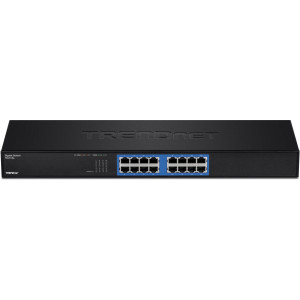 TRENDnet TEG-S16g 16-Port Unmanaged Gigabit Ethernet Switch, 16 Gigabit RJ-45 ports, GREENnet Technology